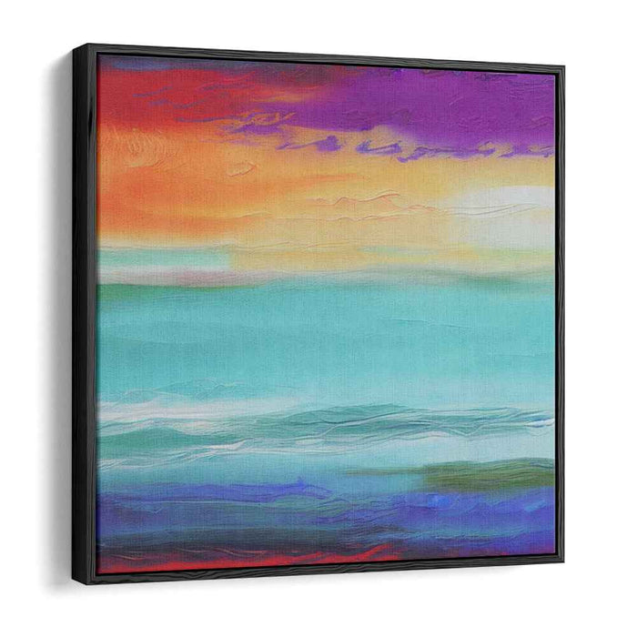 Turquoise Dreams on Canvas: Vibrant Seascape Canvas Art Print