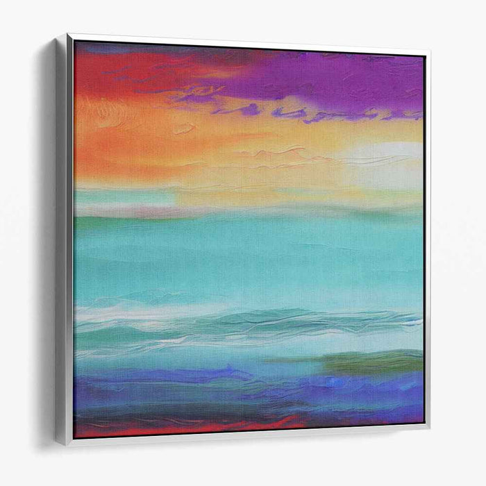 Turquoise Dreams on Canvas: Vibrant Seascape Canvas Art Print