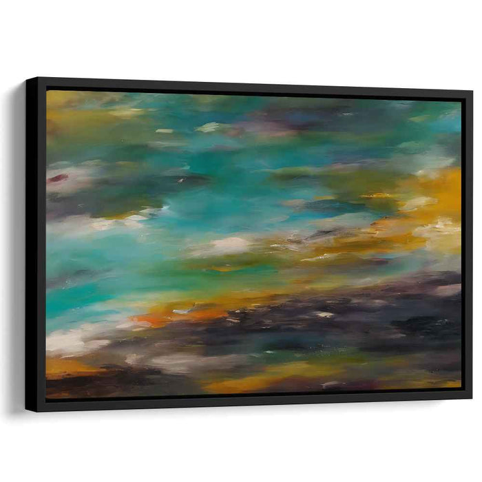 Fusion Rhapsody: Abstract Expressionist Canvas Art with Vibrant Colors