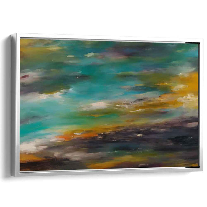 Fusion Rhapsody: Abstract Expressionist Canvas Art with Vibrant Colors