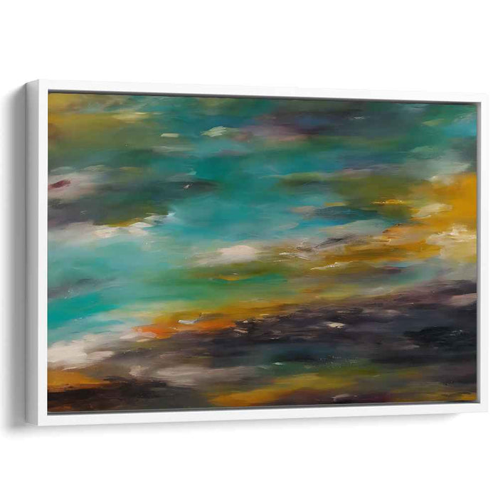 Fusion Rhapsody: Abstract Expressionist Canvas Art with Vibrant Colors