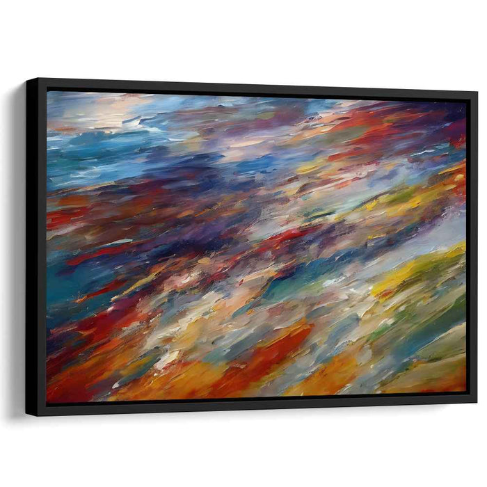 Visual Melodic Vibrations: Abstract Impressionist Color Symphony Canvas Art