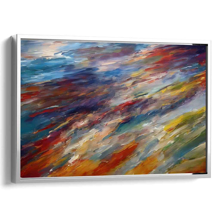 Visual Melodic Vibrations: Abstract Impressionist Color Symphony Canvas Art