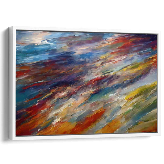 Visual Melodic Vibrations: Abstract Impressionist Color Symphony Canvas Art