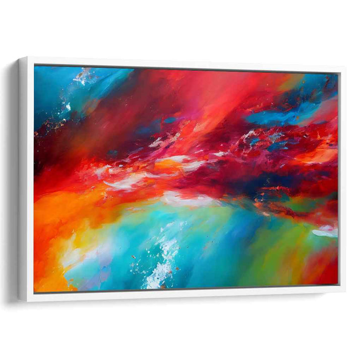 Ephemeral Chaos Symphony: Dynamic Abstract Expressionist Canvas Art