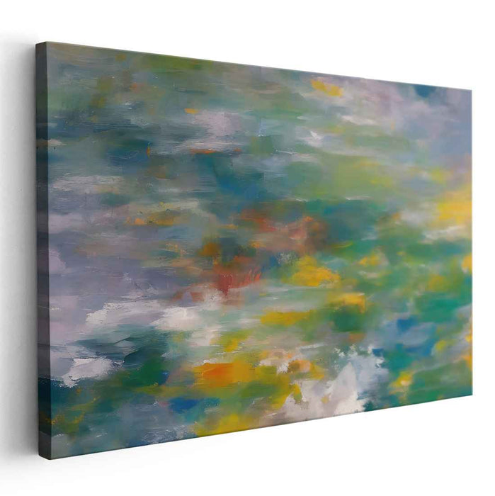 Whispers of the Wind: Abstract Impressionist Landscape Canvas Art Print