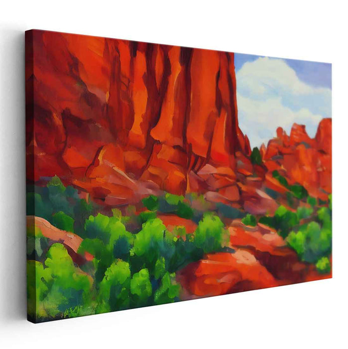 Abstract Sedona Red Rocks #120