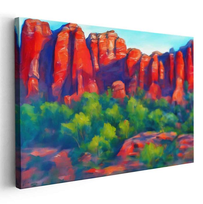 Abstract Sedona Red Rocks #125