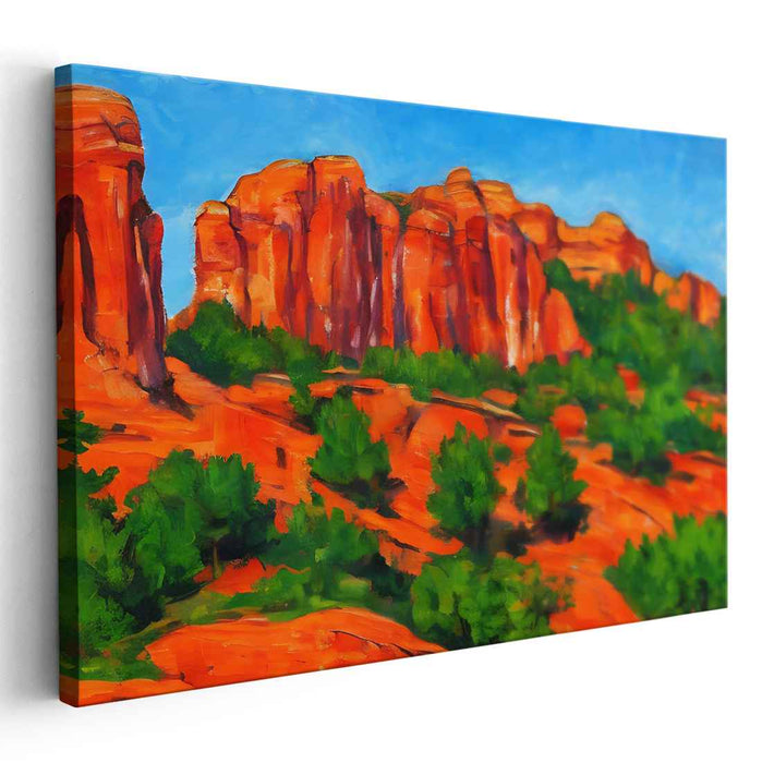 Horizon Essence: Vivid Landscape Canvas Art