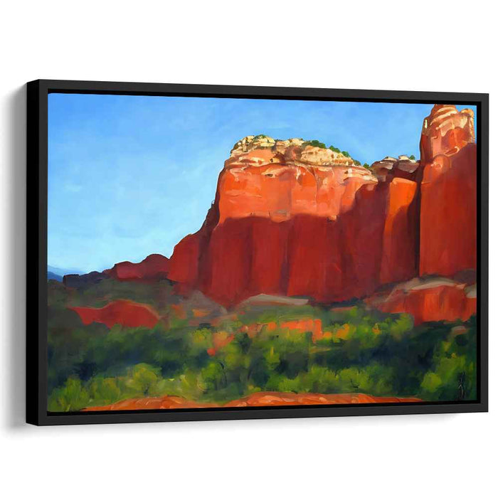 Frontier Vista: Realistic Landscape Canvas Art of American West
