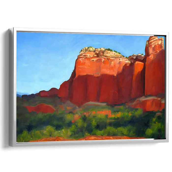 Frontier Vista: Realistic Landscape Canvas Art of American West