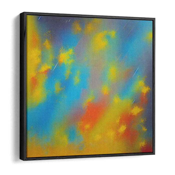 Celestial Dream Dance: Vibrant Abstract Nebula Canvas Art Print