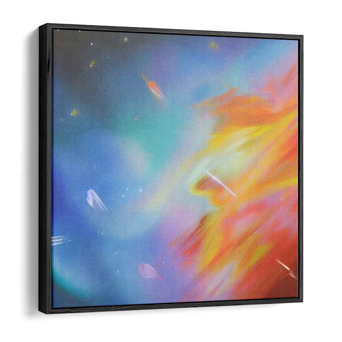 Cosmic Abstraction Adventure: A Journey Through Abstract Cosmos Canvas Art