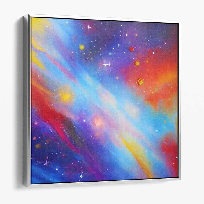 Cosmic Dreamweave: Abstract Celestial Canvas Art Print