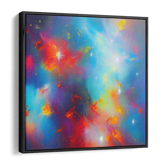 Cosmic Symphony Bursting Through: A Journey Through Cosmic Vibrancy Canvas Art Print