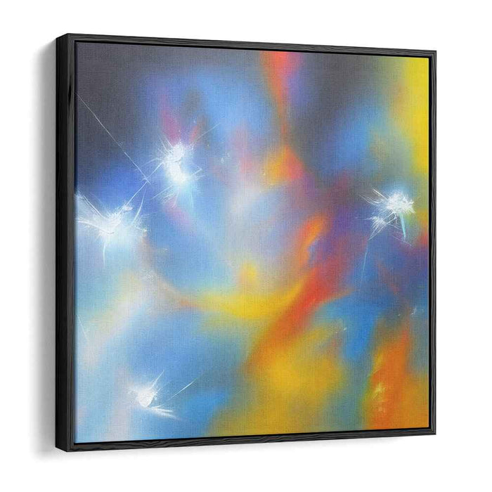 Vibrant Chromatic Burst: Dynamic Abstract Color Explosion Canvas Art