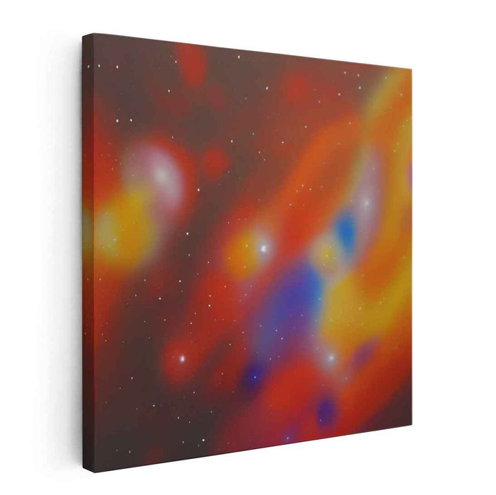 Nebula Whispers in Time: Abstract Cosmic Canvas Art Print