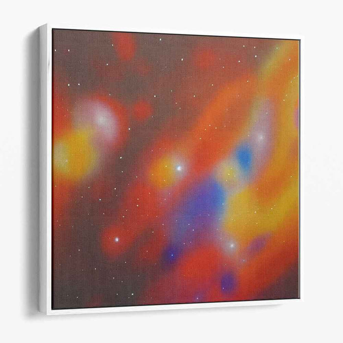 Nebula Whispers in Time: Abstract Cosmic Canvas Art Print