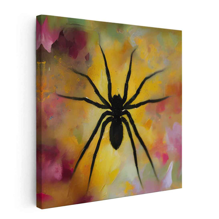 Mystical Arachnid: Abstract Spider Canvas Art
