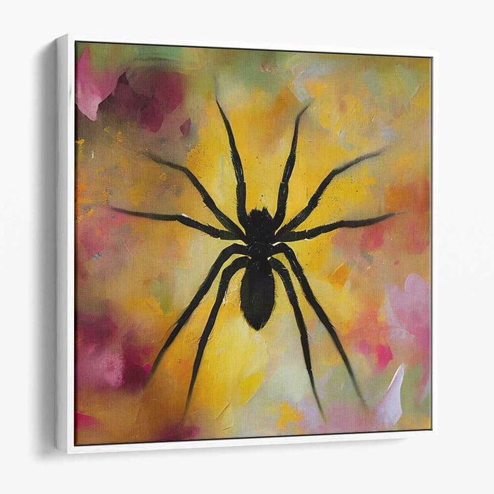 Mystical Arachnid: Abstract Spider Canvas Art