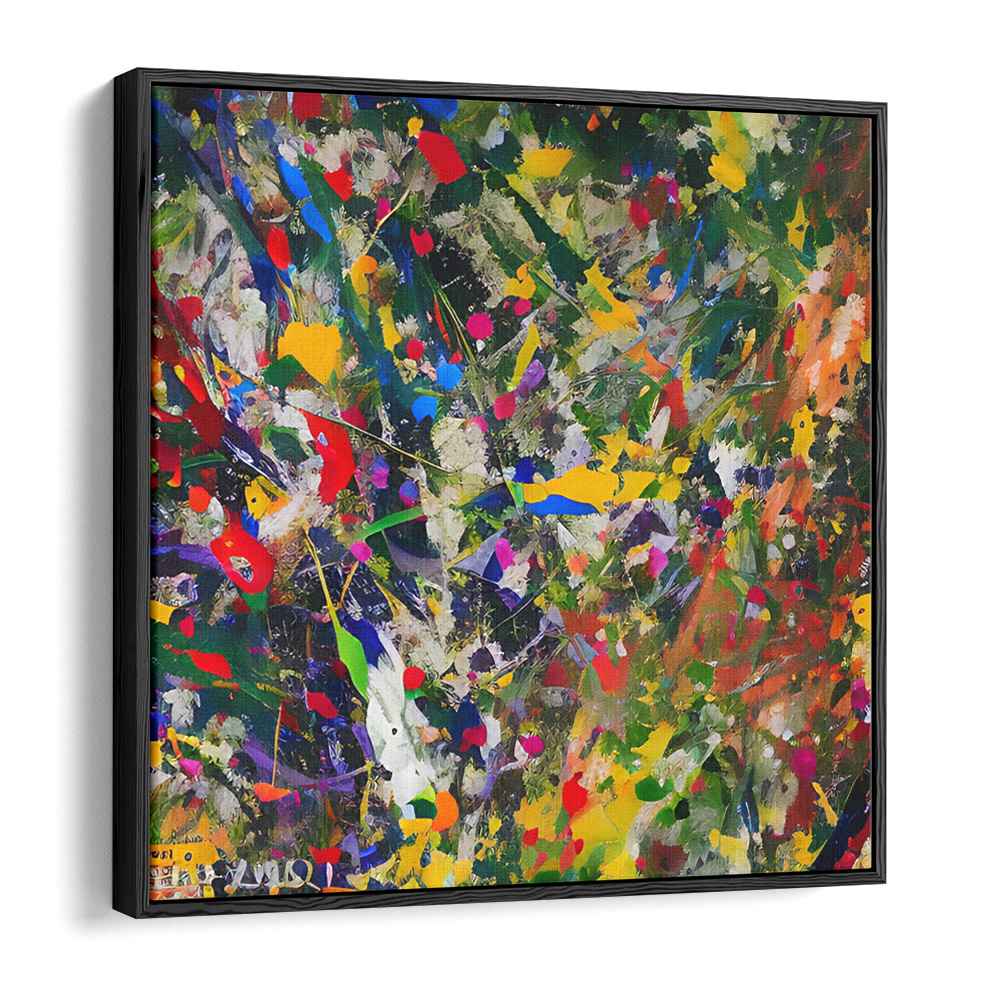 Quantum Flux: Abstract Expressionist Canvas Art Print — Kanvah