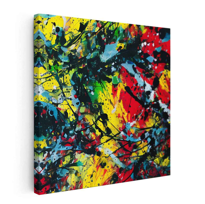 Musical Vibrations Dance: Abstract Expressionist Symphony Canvas Art