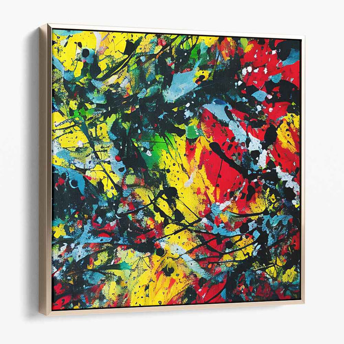Musical Vibrations Dance: Abstract Expressionist Symphony Canvas Art