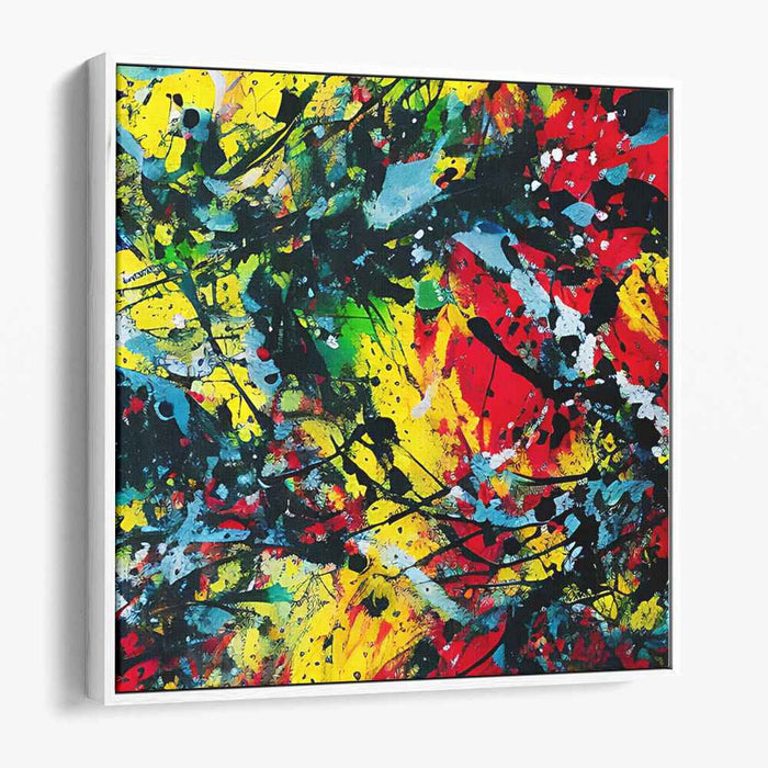 Musical Vibrations Dance: Abstract Expressionist Symphony Canvas Art