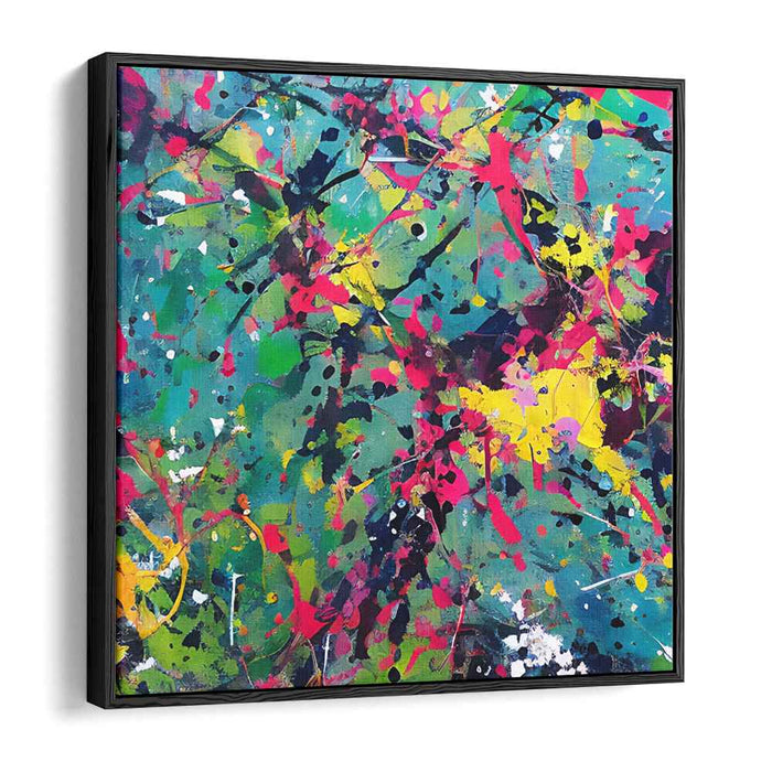 Energy Burst Canvas Symphony: Vibrant Abstract Expressionist Canvas Art Print