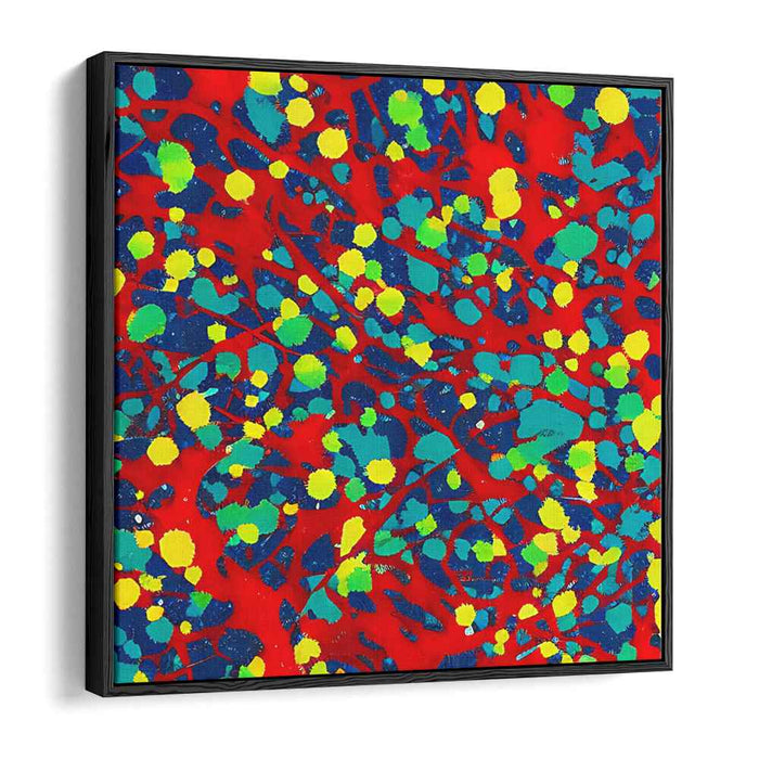 Rhythmic Spectrum: A Vivid Dance of Colors Canvas Art Print