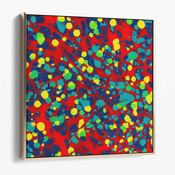Rhythmic Spectrum: A Vivid Dance of Colors Canvas Art Print