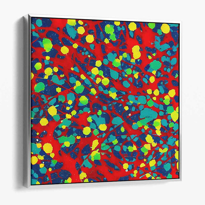 Rhythmic Spectrum: A Vivid Dance of Colors Canvas Art Print