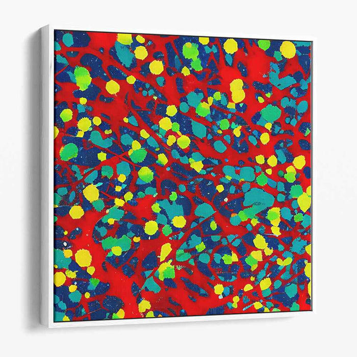Rhythmic Spectrum: A Vivid Dance of Colors Canvas Art Print