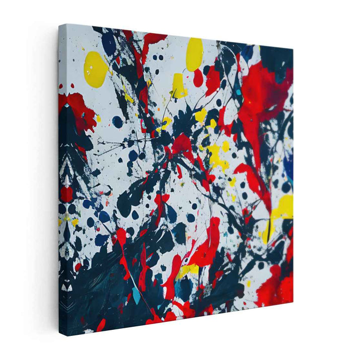 Cosmic Abstract: Abstract Expressionist Canvas Art