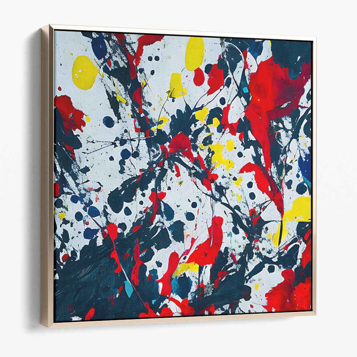 Cosmic Abstract: Abstract Expressionist Canvas Art