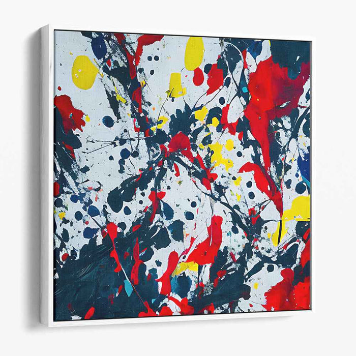 Cosmic Abstract: Abstract Expressionist Canvas Art