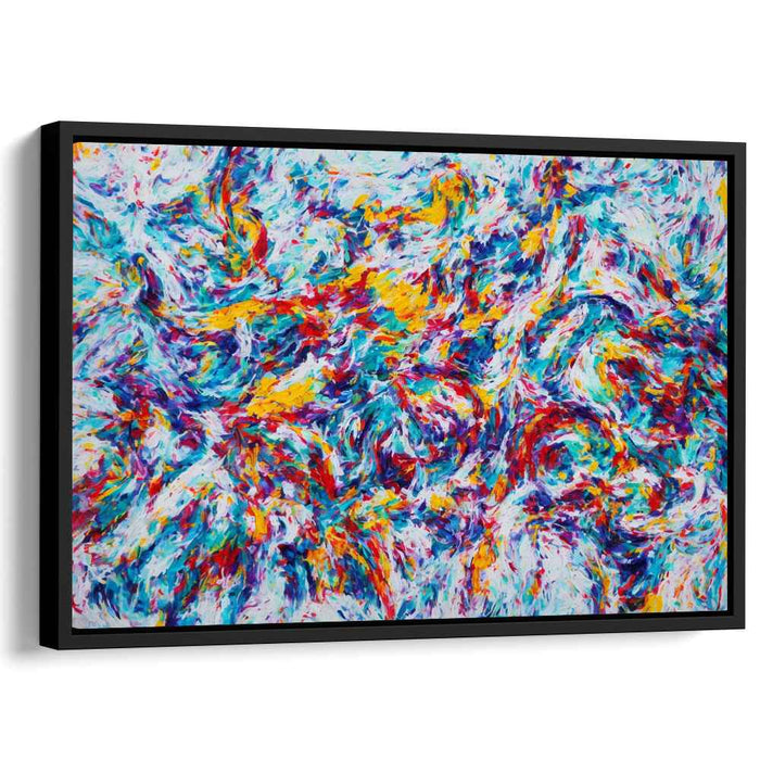 Elasticity of Emotions: Dynamic Abstract Expressionist Canvas Art Print
