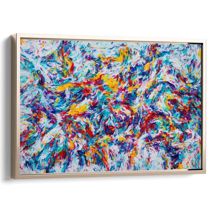 Elasticity of Emotions: Dynamic Abstract Expressionist Canvas Art Print