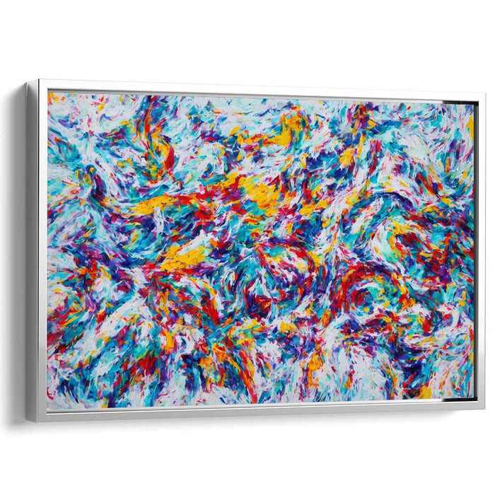 Elasticity of Emotions: Dynamic Abstract Expressionist Canvas Art Print
