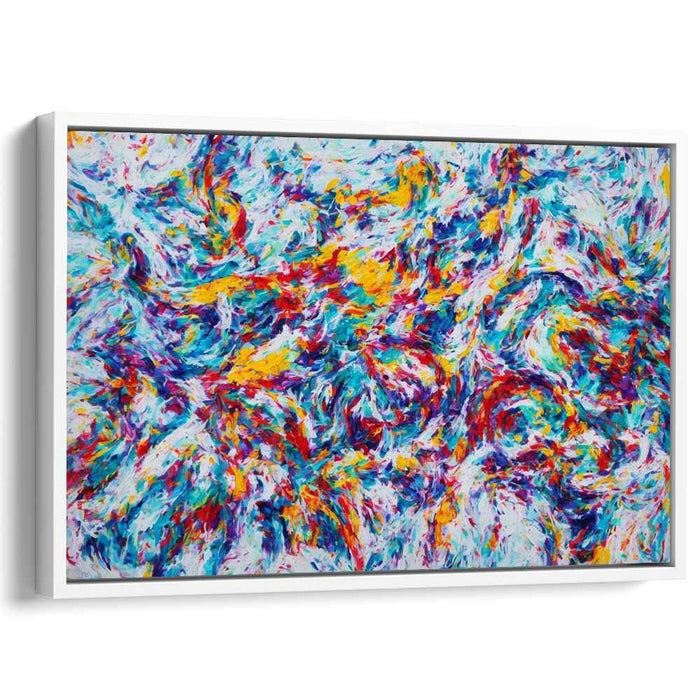 Elasticity of Emotions: Dynamic Abstract Expressionist Canvas Art Print