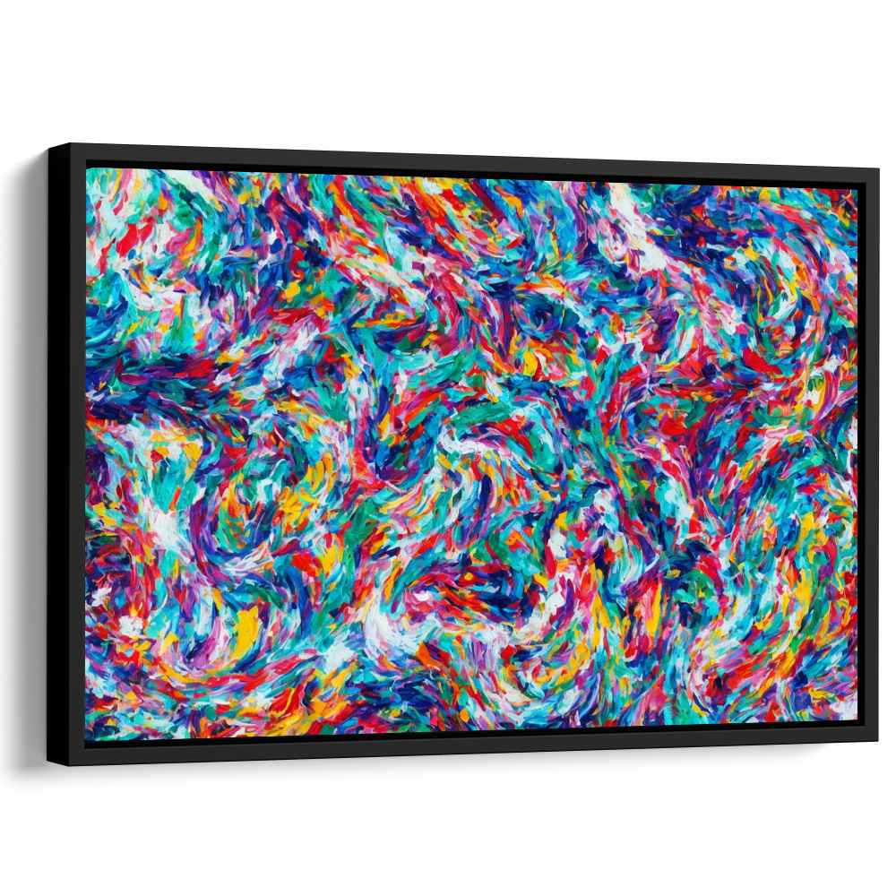 Abstract Splatter Print - Canvas Art Print by Kanvah