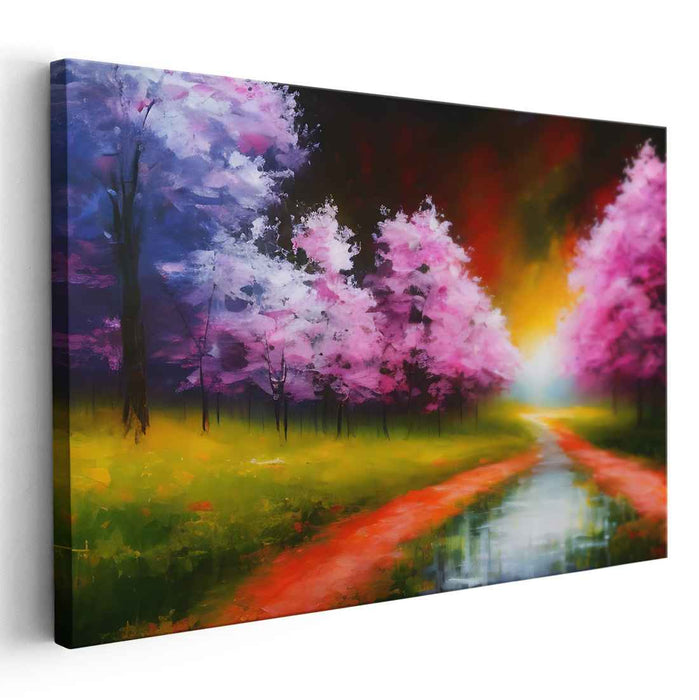 Dusk Daydreams: Dreamlike Landscape at Sunset