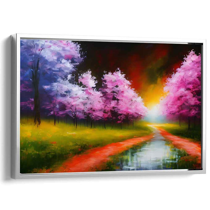 Dusk Daydreams: Dreamlike Landscape at Sunset