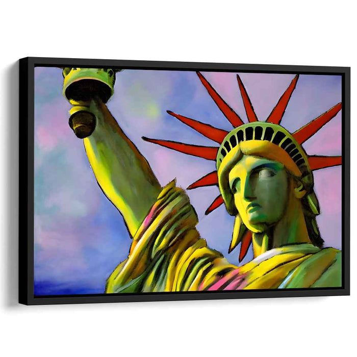 Liberty Enlightening: Modern Pop Art Statue of Liberty Canvas Print
