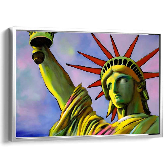 Liberty Enlightening: Modern Pop Art Statue of Liberty Canvas Print