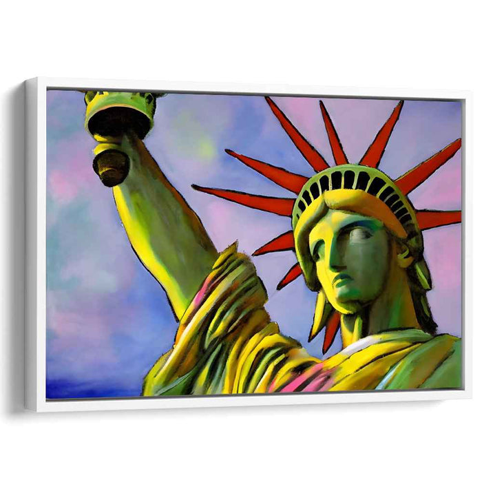 Liberty Enlightening: Modern Pop Art Statue of Liberty Canvas Print