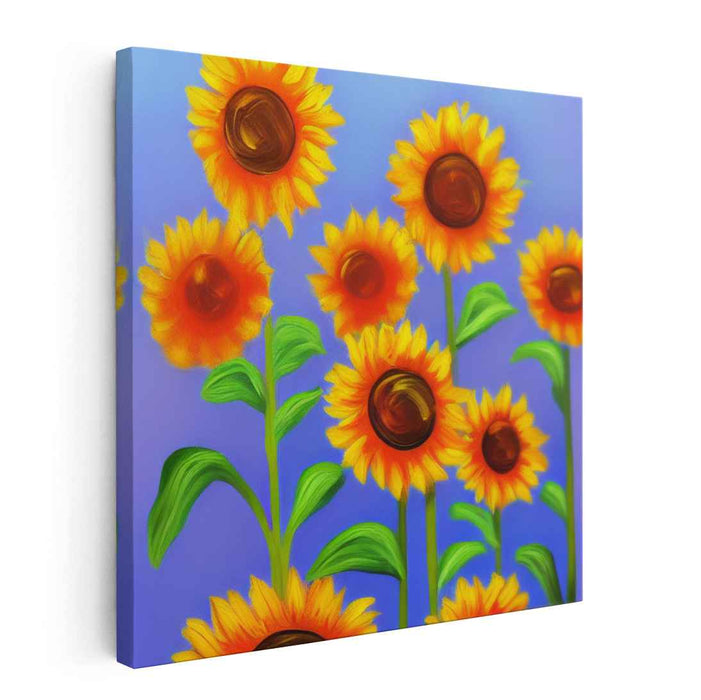 Blossom Whispers on Canvas: Vibrant Floral Canvas Art Print