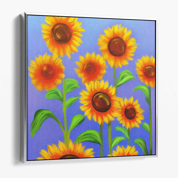 Blossom Whispers on Canvas: Vibrant Floral Canvas Art Print