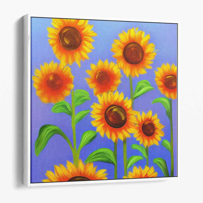 Blossom Whispers on Canvas: Vibrant Floral Canvas Art Print