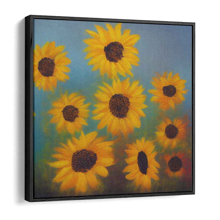 Sunflower Euphoria: Vibrant Sunflower Canvas Art